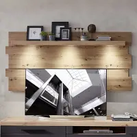 Emob Wandpaneel Lorna 202cm met verlichting - eik