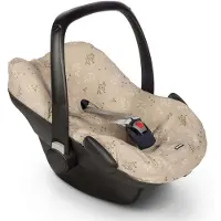 Dooky Seat Cover 0+ Autostoelhoes Romantic Leaves Black - Universele Autostoelhoes Maxi Cosi CabrioFix, Maxi Cosi hoes Pebble, Maxicosi hoes, Cybex en meer - Autostoelhoes Baby Universeel