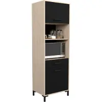 Parisot Buffetkast Felicity 60cm, 2 deuren - eikdecor/zwart