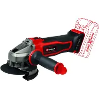 Einhell Accu Haakse Slijper TE-AG 18/115-2 Li Solo - Power X-Change - 18 V/Li-ion - Ø115 mm - 8.500 t/min - Max. Snijdiepte: 28 mm - Excl. Accu, Lader en Slijpschijf