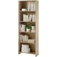 Emob Open boekenkast Bobby | 60 x 24 x 175 cm | Bruin
