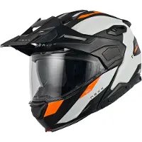 NEXX X.Lifecountry Terra Systeemhelm Mat/Wit/Oranje M unisex