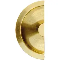 HDD pro Schuifdeurkom Inkapschelp Hdd Halve Maan Massief 40mm Messing Gelakt