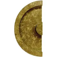 HDD pro Schuifdeurkom Inkapschelp Hdd Halve Maan Massief 40mm Old Yellow