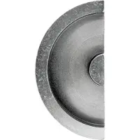 HDD pro Schuifdeurkom Inkapschelp Hdd Halve Maan Massief 40mm Old Silver