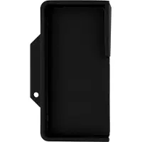 HDD pro Schuifdeurkom Inkapschelp Hdd Carre Massief Afgerond 40mm Zwart