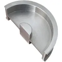 HDD pro Schuifdeurkom Inkapschelp Hdd Halve Maan Massief 40mm Inox Plus