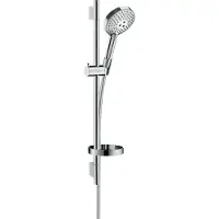 Hansgrohe raindance select s doucheset 120 3jet powderrain met unica's puro glijstang 65 cm, chroom