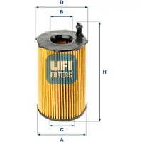 Ufi 25.141.00 Oliefilter