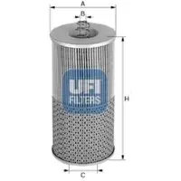 Ufi 25.551.00 Oliefilter