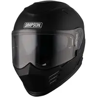Simpson Venom Solid, integraalhelm ,Mat-Zwart ,L