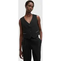 AllSaints Atlas Krys Waistcoat Black Size: 8 | Vests Outlet | Dames | Zwart