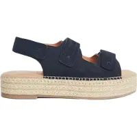 White Stuff Velcro Espadrille Sandal Dark Navy Size: 7 | Espadrilles Outlet | Dames | Blauw
