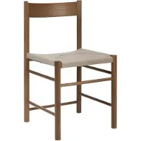 Brdr. Krüger F Stoel Gerookt / Boordband Van Linnen - Stoelen Eiken Smoked Oak - FCCX-OFU-XX-04