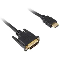 Sharkoon 1m, HDMI/DVI-D Zwart