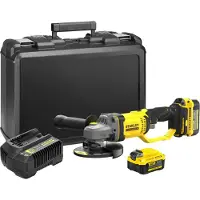 Stanley SFMCG400M2K FATMAX V20 Accu Haakse Slijper 125mm 18V 4.0Ah in Koffer