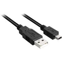 Sharkoon 4044951015580 3m USB A Mini-USB B Zwart USB-kabel