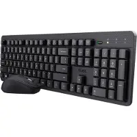 Trust Draadloos Toetsenbord En Muis Ody 2 Stille Toetsen Azerty Zwart (25363)