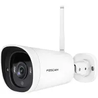 Foscam G4C Beveiligingscamera - 2K 4MP WiFi Buitencamera - Kleur Nachtzicht 20m - Starlight Sensor - IP66 Waterdicht - Spotlight - Bewegingsdetectie - App Bediening - Alexa Google Assistant - Wit