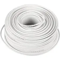 Goobay 100 dB coaxkabel op haspel voor binnen (CCS) / wit - 100 meter