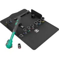 Wera 05005531001 8100 11-delig SB 13 Zyklop Comfort Ratelset, Omschakelpal, 3/8" Aandrijving, In Inch