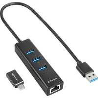 Sharkoon 3-poorts USB 3.2 Gen 1 aluminium hub