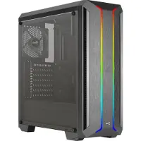 Aerocool ACCM-PV39012.11, Midi Skyline v1, compatibel met MicroATX/ATX/MiniITX (Zwart/Zilver)