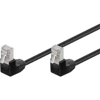 Goobay FTP CAT5e Gigabit Netwerkkabel - haaks - CCA - 3 meter - Zwart