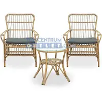 Vita Lester loungeset nature met hoge tafel