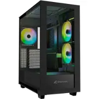 Sharkoon Rebel C60 Black - Midtowermodel - ATX - RGB - zwart