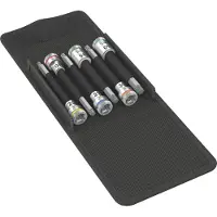 Wera 8767 B TORX HF 1, set doeleinden, 3/8", metrisch, 6 stuks, 40, 25, 27, 30, 45, 50 mm