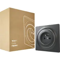 Fibaro Walli N Outlet type E - Antraciet - Klassiek basiselement