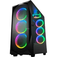 Sharkoon 4044951032129 Gehäuse REV300 ATX/E-ATX 2xGlas schwarz