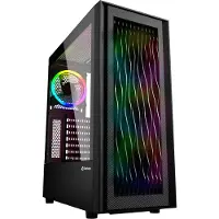 Sharkoon RGB Wave Desktop PC-behuizing Zwart