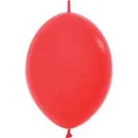 Amscan LOL12 - Red - 015 - 50 Stuks, linkaloon Latex, Rood, 30 cm, 50stuk(s)