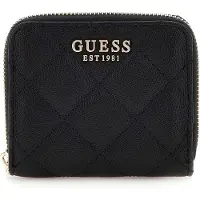 GUESS Eco Carly SLG Small Zip Around Dames Portemonnee - Zwart - One Size