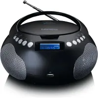 Lenco SCD-331BK - Draagbare Radio/CD/MP3 speler met USB en Bluetooth - Radio op batterijen en lichtnet