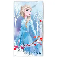 Disney Frozen strandlaken - 140 x 70 cm. - Disney Elsa handdoek - blauw