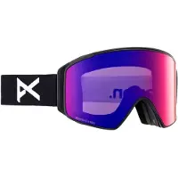 Anon - Skibrillen - M4S Cylindrical Black/Perceive Sun Red voor Unisex van Siliconen - Zwart