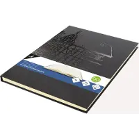Kangaro dummyboek - A4 - zwart met design - 160 blanco pagina's - 140 grams - hard cover - notitieboek