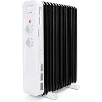 Aigostar Hubery 33ZDK - Oliegevulde radiator - Kachel - 3 Standen - Elektrische verwarming - 2500W - Wit