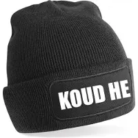 Beechfield Koud He Warme Wintermuts | Beanie | Muts | Winter | Kou | Koud | Tekst | Cadeau | Apres Ski | Wintersport | Skimuts | Verzending binnen 24 uur!
