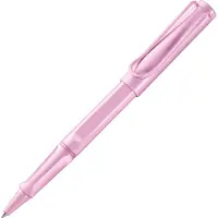 Lamy safari lightrose rollerbalpen - tijdloze klassieke pen met ergonomische greep & lijndikte M - lichaam van robuust ASA-kunststof, met rollerbalvulling M 63 in zwart