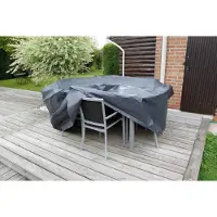 Nature - Tuinmeubelhoes - Beschermhoes voor tafel (rond) - H70 x Ø118cm