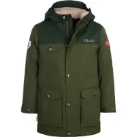 TROLLKIDS - Kid's Gudvangen Jacket - Parka 164, olijfgroen/groen