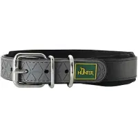 Hunter - Collar Convenience Comfort - Hondenhalsband Halsumfang 47-55 cm - Breite 2,5 cm, zwart