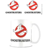Ghostbusters Kop - Logo - wit-zwart-rood - Maat Standard