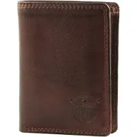 Chiemsee Leren Portemonnee Leather Wallet Brown Donkerbruin