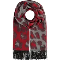 Fraas Sjaal Leo Scarf Red Rood Veelkleurig
