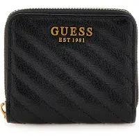 GUESS Portemonnee Sela SLG Zip Around Black Zwart